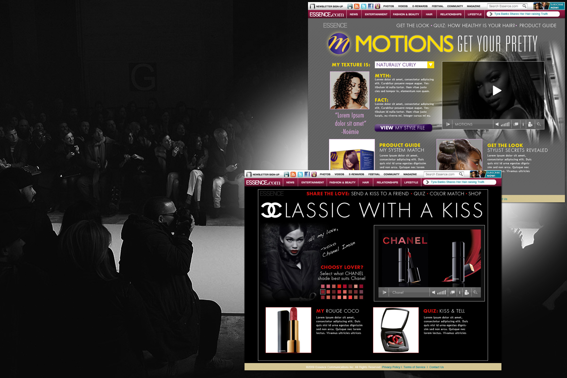 Beauty Microsites